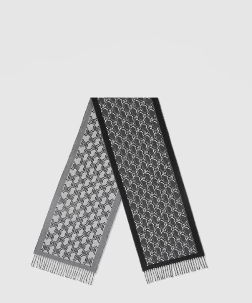 구찌 GG 섀도우 울 자카드 스카프 795276