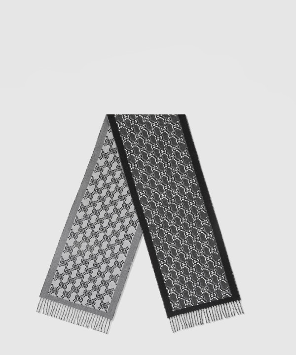 구찌 GG 섀도우 울 자카드 스카프 795276