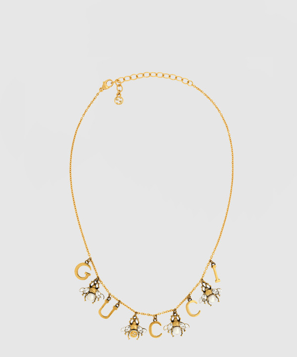 구찌 진주 장식 목걸이 691403