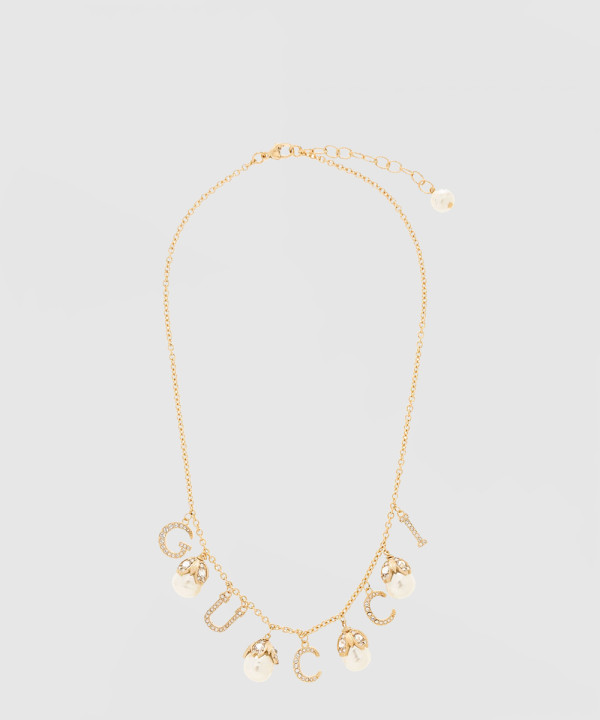 구찌 진주 장식 목걸이 753969