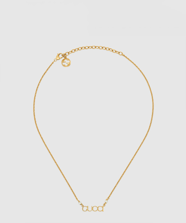 구찌 GUCCI 레터 목걸이 777037