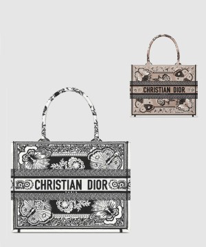 디올 북 토트백 미듐 M1296