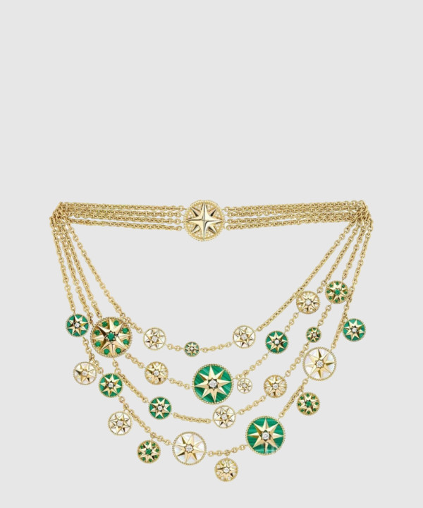 디올 Rose des Vents 플래스트런 목걸이 JRDV9