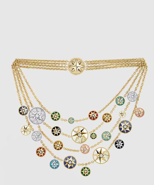 디올 Rose des Vents 플래스트런 목걸이 JRDV9