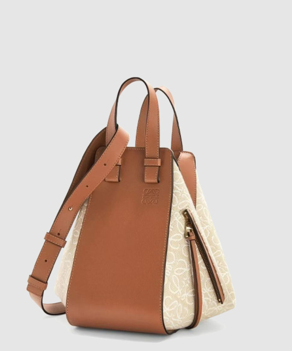 로에베 아나그램 자카드 스몰 해먹백