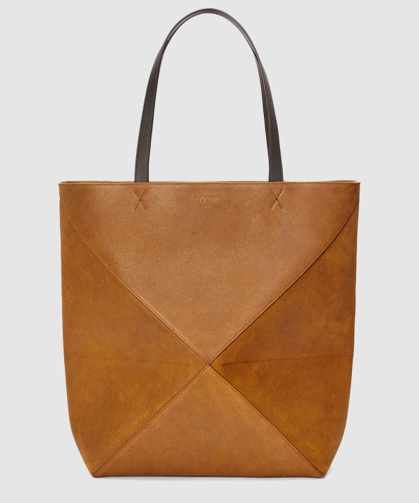 로에베 스웨이드 퍼즐 폴드 토트백