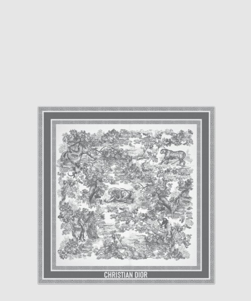 디올 Toile de Jouy Sauvage 90 스퀘어 스카프 15JOU