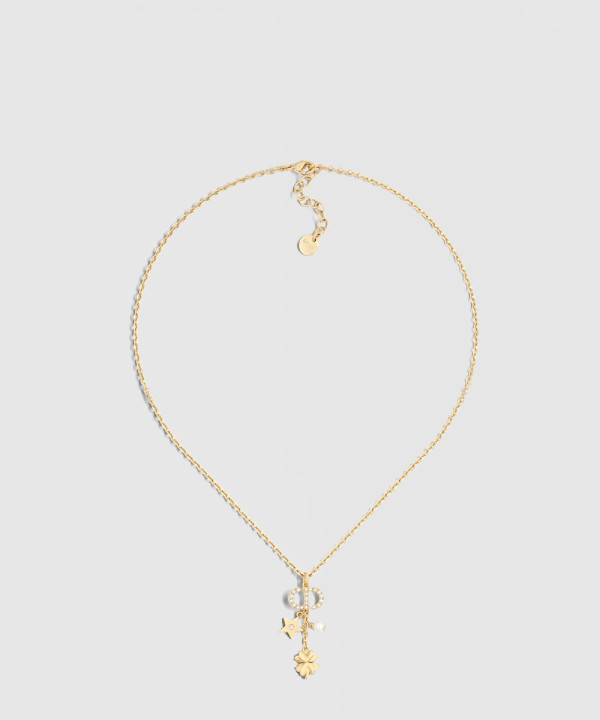 디올 Petit CD Lucky Charms 목걸이 N3128