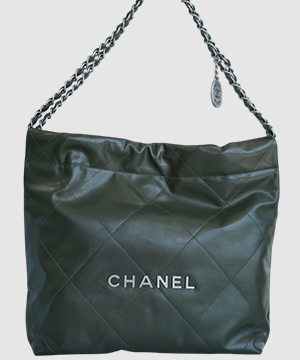 샤넬 22백 스몰 그린 은장