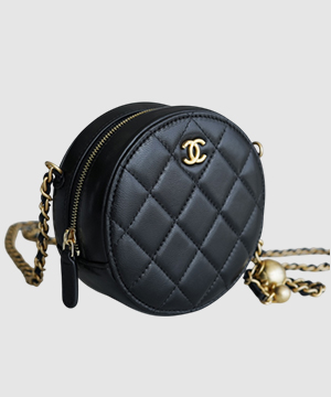 샤넬 골드볼 탬버린 동그리 미니백