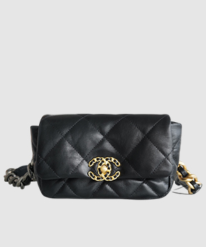 샤넬19 미니 체인 플랩백 블랙 AS1163
