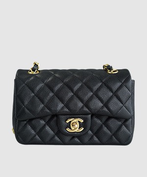 샤넬 클래식 라지 블랙 은장 캐비어