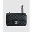 샤넬 클래식 미니 블랙 은장 캐비어