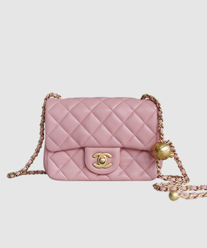 샤넬 쁘띠삭 골드볼 플랩백 뉴미니 핑크