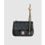 샤넬 뉴미니 골드볼 플랩백 블랙