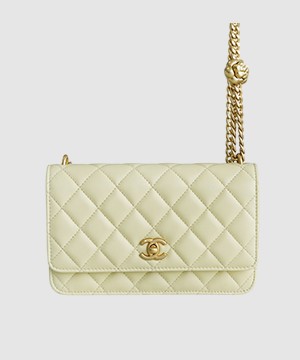 샤넬 WOC 까멜리아 옐로우