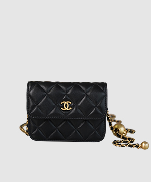 샤넬 WOC 골드볼 퀄팅 체인 미니백