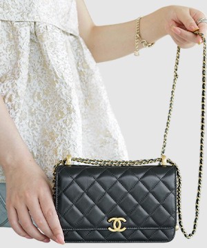 샤넬 WOC 체인 월렛 블랙