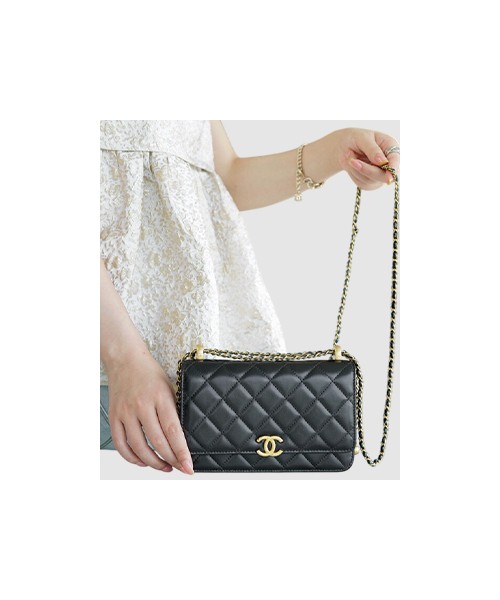 샤넬 WOC 체인 월렛 블랙