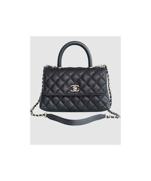 샤넬 코코핸들 블랙 스몰 캐비어