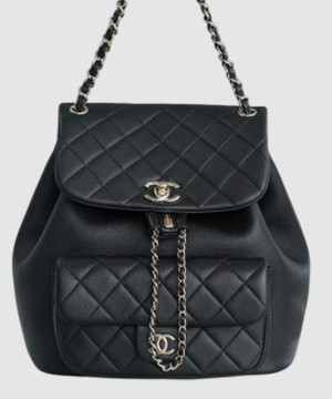 샤넬 22A 듀마 포켓 백 블랙 라지