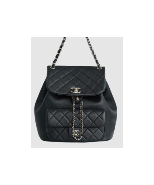 샤넬 22A 듀마 포켓 백 블랙 라지