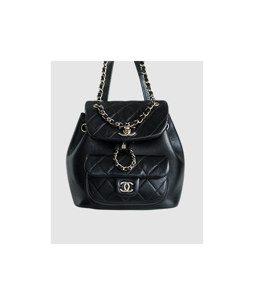 샤넬 22A 듀마 포켓 백 블랙