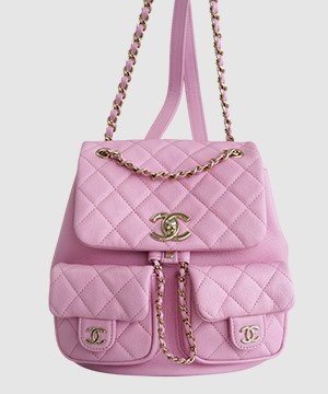 샤넬 23A 듀마 더블 포켓 백 라지 핑크
