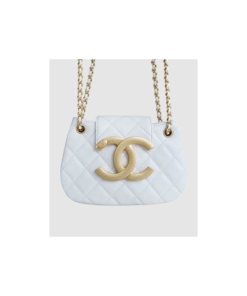 샤넬 24C 크루즈 메신저 백 스몰 빅로고 화이트