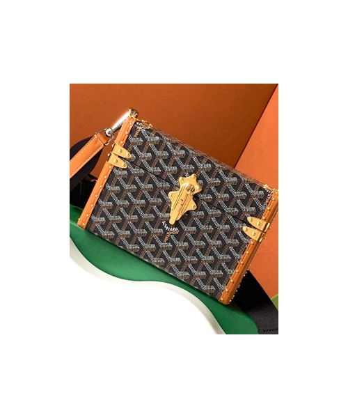 고야드 카세트 트렁크 백 블랙 탄