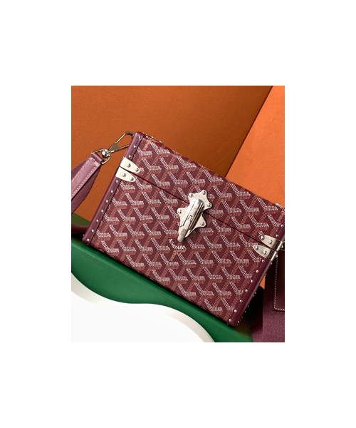 고야드 카세트 트렁크 백 버건디