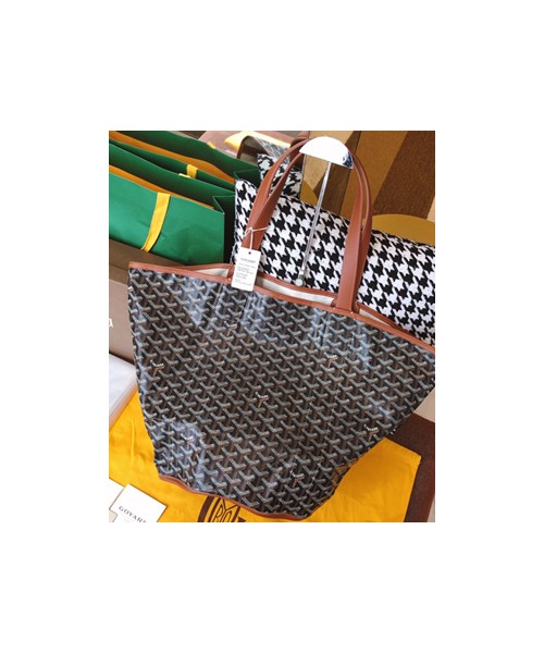 고야드 리버시블 캔버스 쇼퍼 블랙 탄