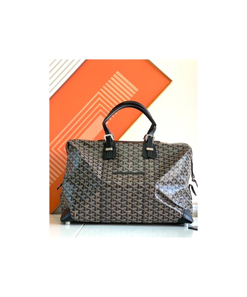 고야드 모노그램 트래블백 블랙