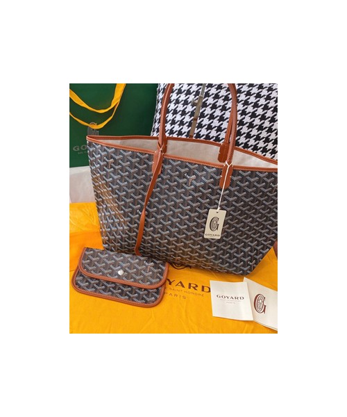 고야드 생루이 블랙 탄 MM 47cm