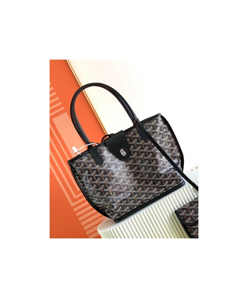 고야드 페인팅 앙주 미니백 블랙