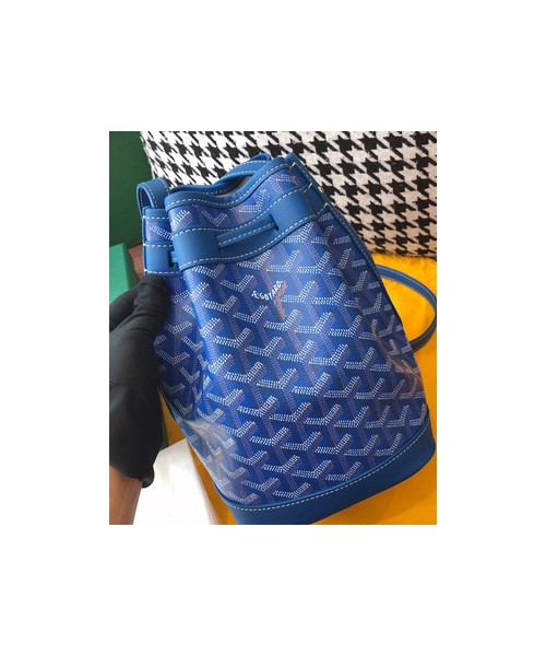 고야드 쁘띠플로 버킷백 스카이 블루