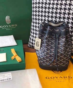 고야드 쁘띠플로 버킷백 블랙