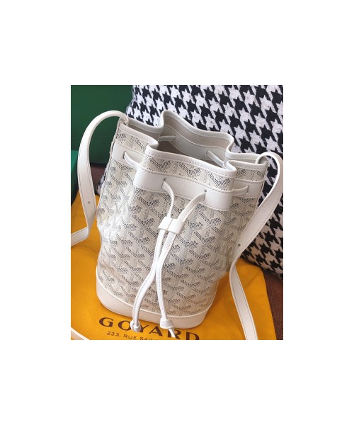 고야드 쁘띠플로 버킷백 화이트