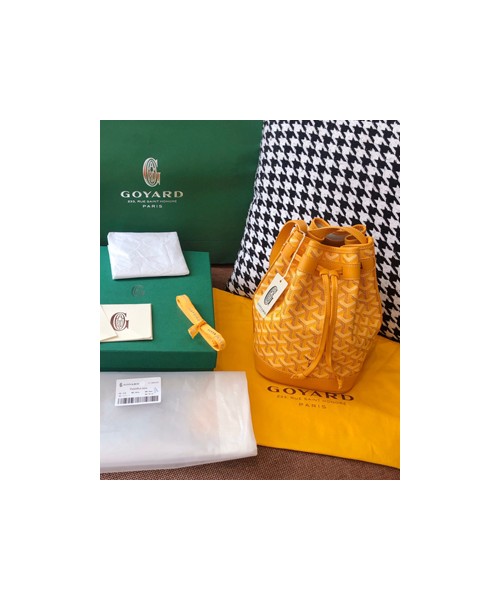 고야드 쁘띠플로 버킷백 옐로우