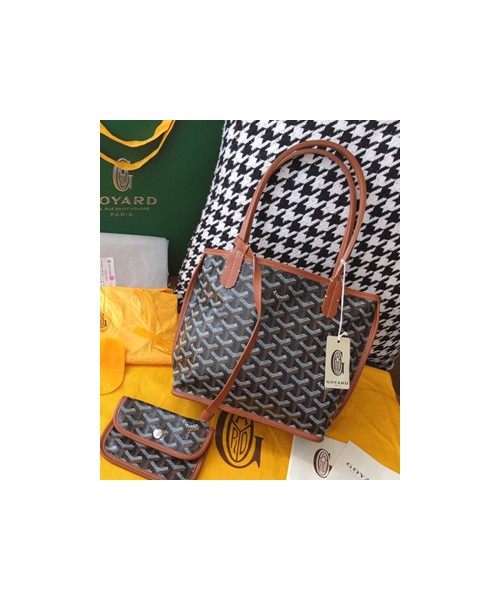 고야드 미니 앙주백 리버서블 블랙 탄