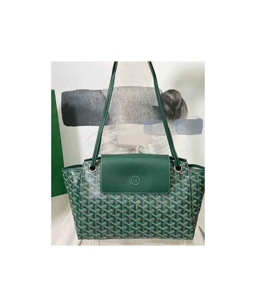 고야드 루에뜨 플랩 숄더백 그린