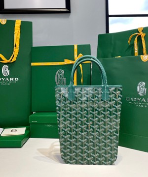 고야드 포아티에 토트백 그린