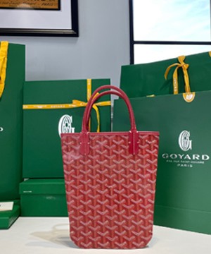 고야드 포아티에 토트백 레드