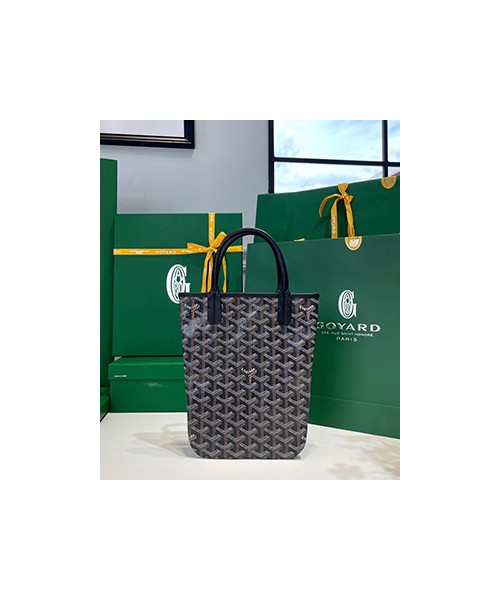 고야드 포아티에 토트백 블랙