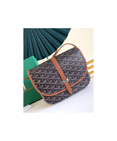 고야드 벨베데르 크로스백 블랙 탄