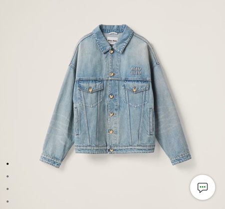 셀린느 미우미우 데님 블루종 재킷 2025 신상