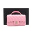 샤넬 AS2431 25시즌 핑크 램스킨 미니 탑핸들 플랩 토트백 금장 사이즈 : 가로 20CM / 세로 12.5CM / 폭 7CM
