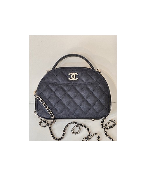 샤넬 25C 볼링백 크루즈 하프문 탑핸들 AP4438