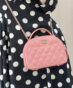 샤넬 25C 볼링백 크루즈 하프문 탑핸들 AP4438