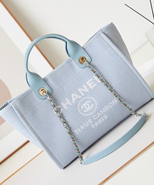 샤넬 31 RUE 믹스드 파이버 도빌백 미디엄